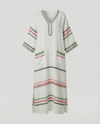 Leinen Kaftan Maxikleid Damen