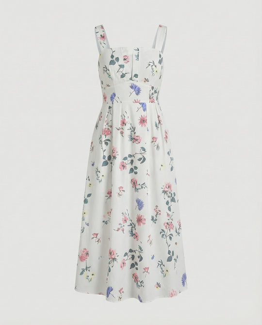 Damen Midikleid Korsett elegant