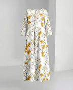 Damen Maxikleid floral mit Taschen