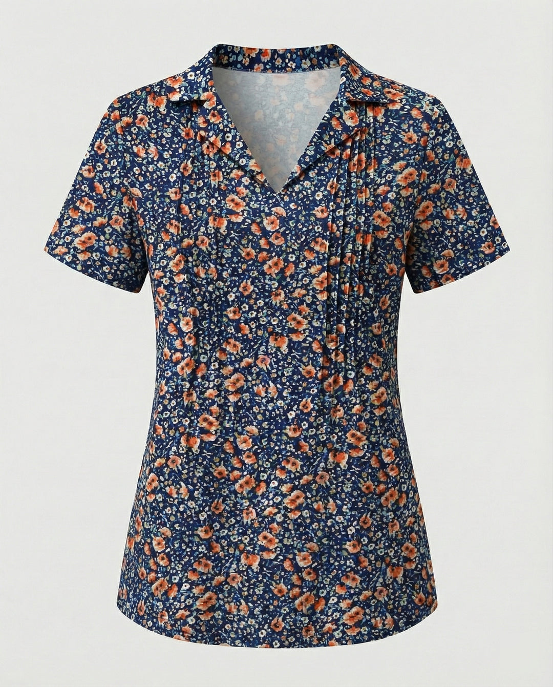 Bluse Damen Kurzarm Print