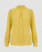 Damen elegante Bluse mit Stehkragen R&B