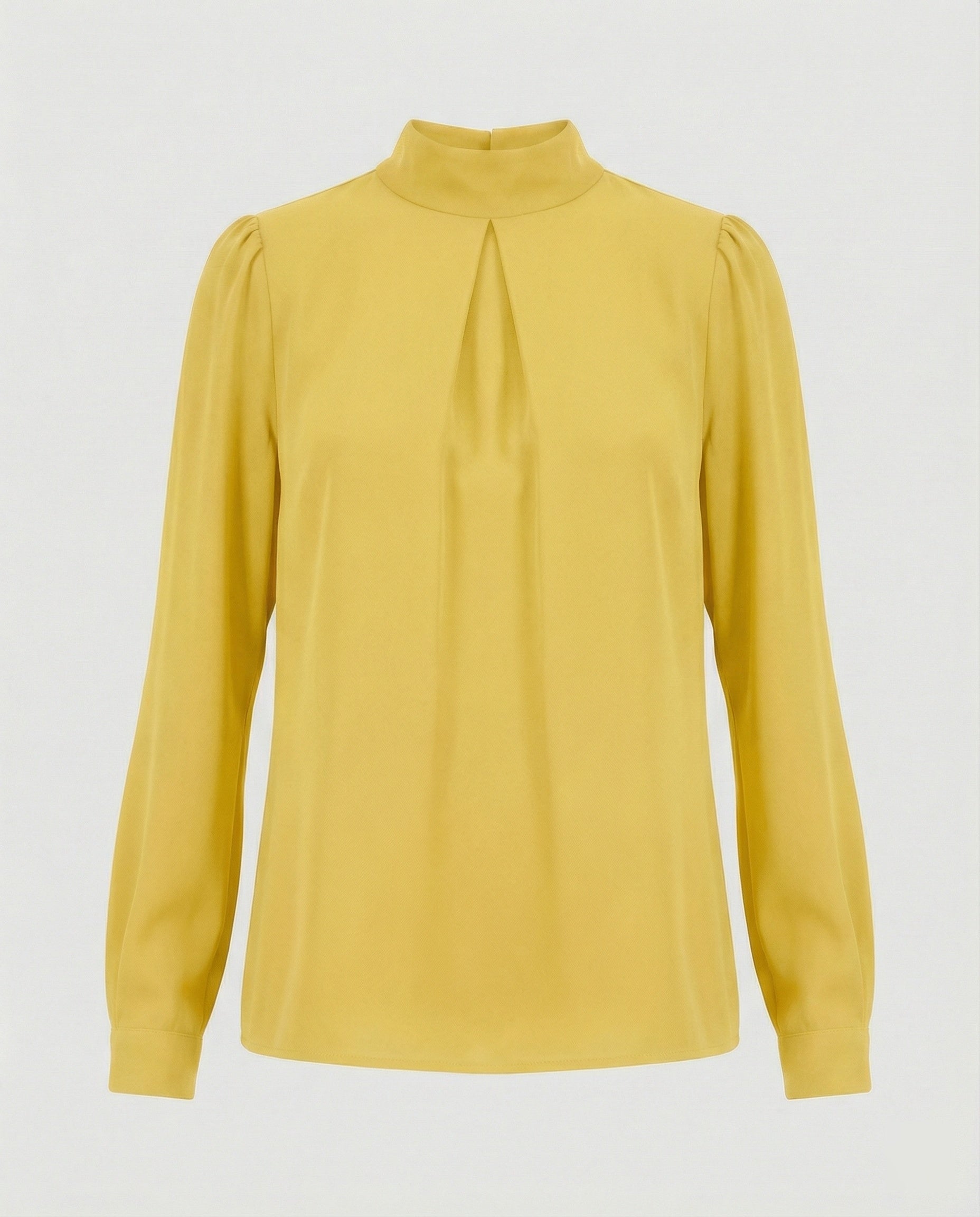 Damen elegante Bluse mit Stehkragen R&B
