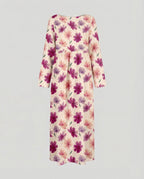 Damen Maxikleid floral mit Taschen