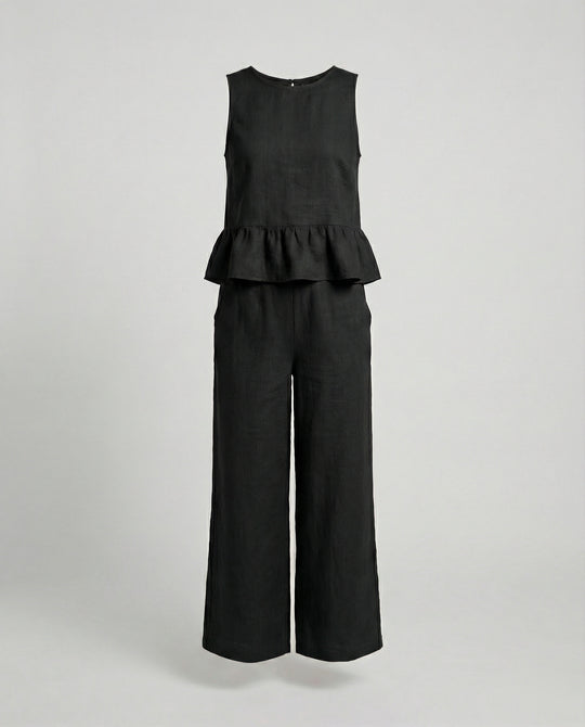 Damen Zweiteiler Set Sommer Palazzohose