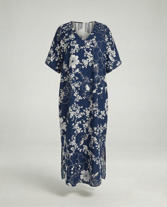 Damen Strandkleid Kimono mit Gürtel