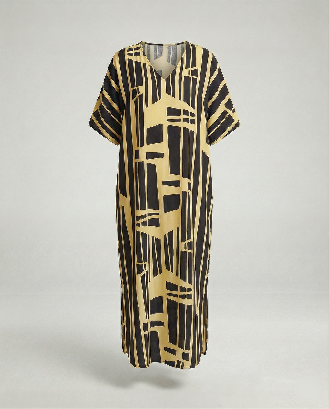 Damen Strandkleid Kimono mit Gürtel