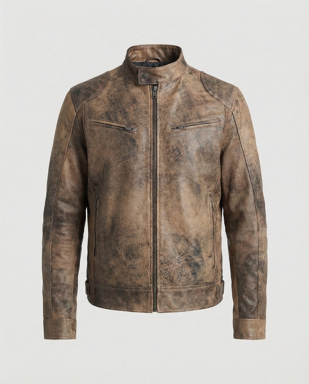 Herren Hochwertige Echtlederjacke