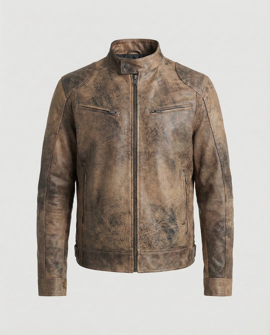 Herren Hochwertige Echtlederjacke