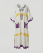 Leinen Kaftan Maxikleid Damen