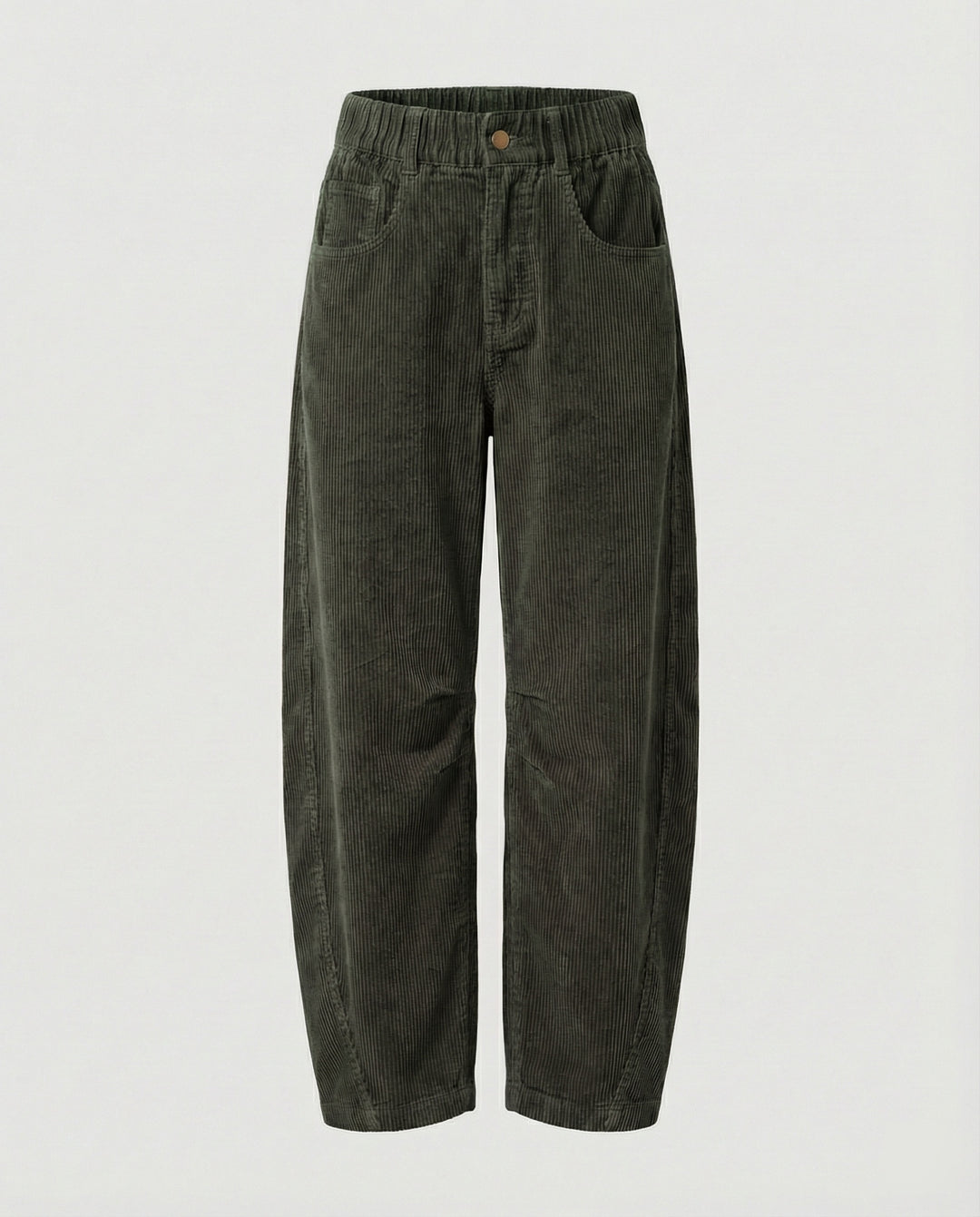 Damen Cordhose Damen weit High Waist