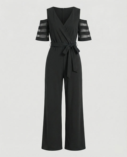 Damen Jumpsuit schulterfrei elegant