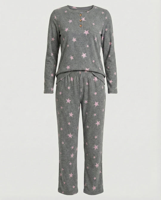 Damen Pyjama Set Damen Print