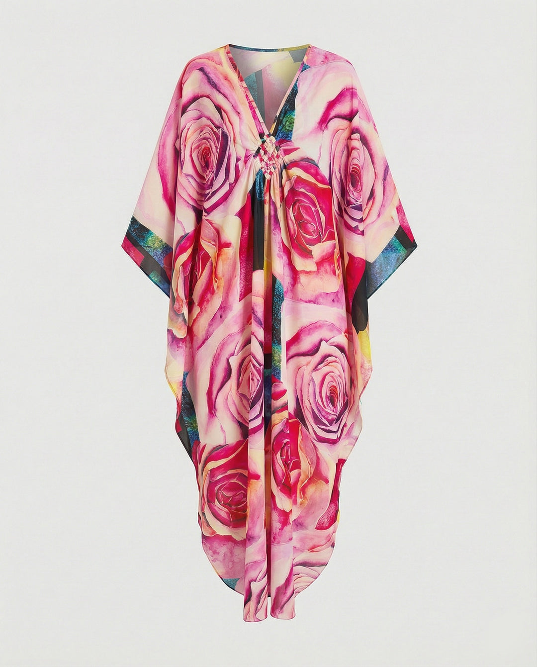 Damen Maxikleid Kaftan Sommer