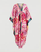 Damen Maxikleid Kaftan Sommer