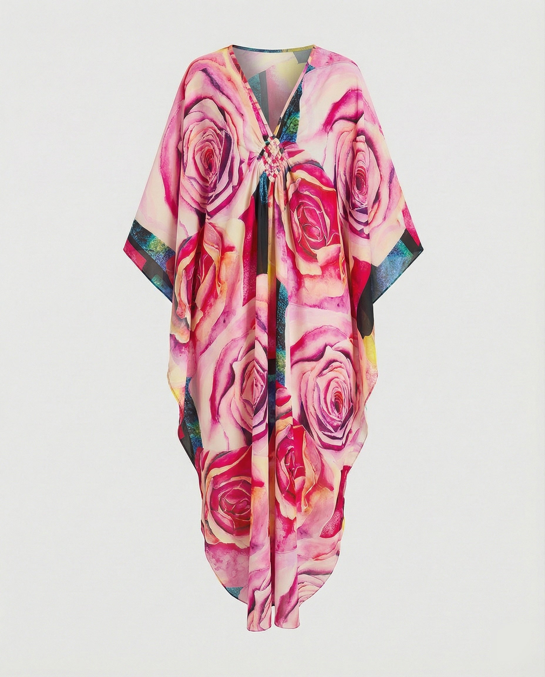 Damen Maxikleid Kaftan Sommer