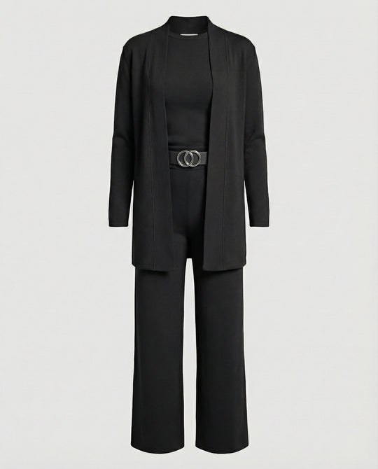 Damen Zweiteiler Set Blazer Palazzohose