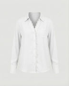 Damen Bluse mit Spitzenakzenten