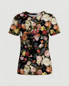 Kurzarmshirt Damen Mit Blumenprint