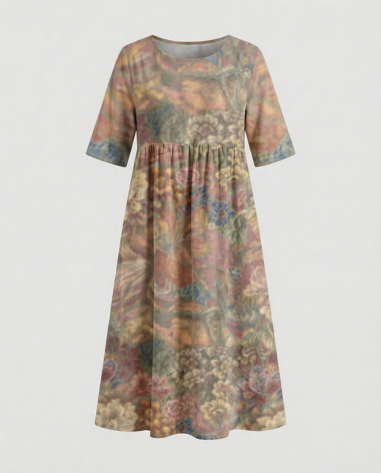 Damen Maxikleid A-Linie fließend