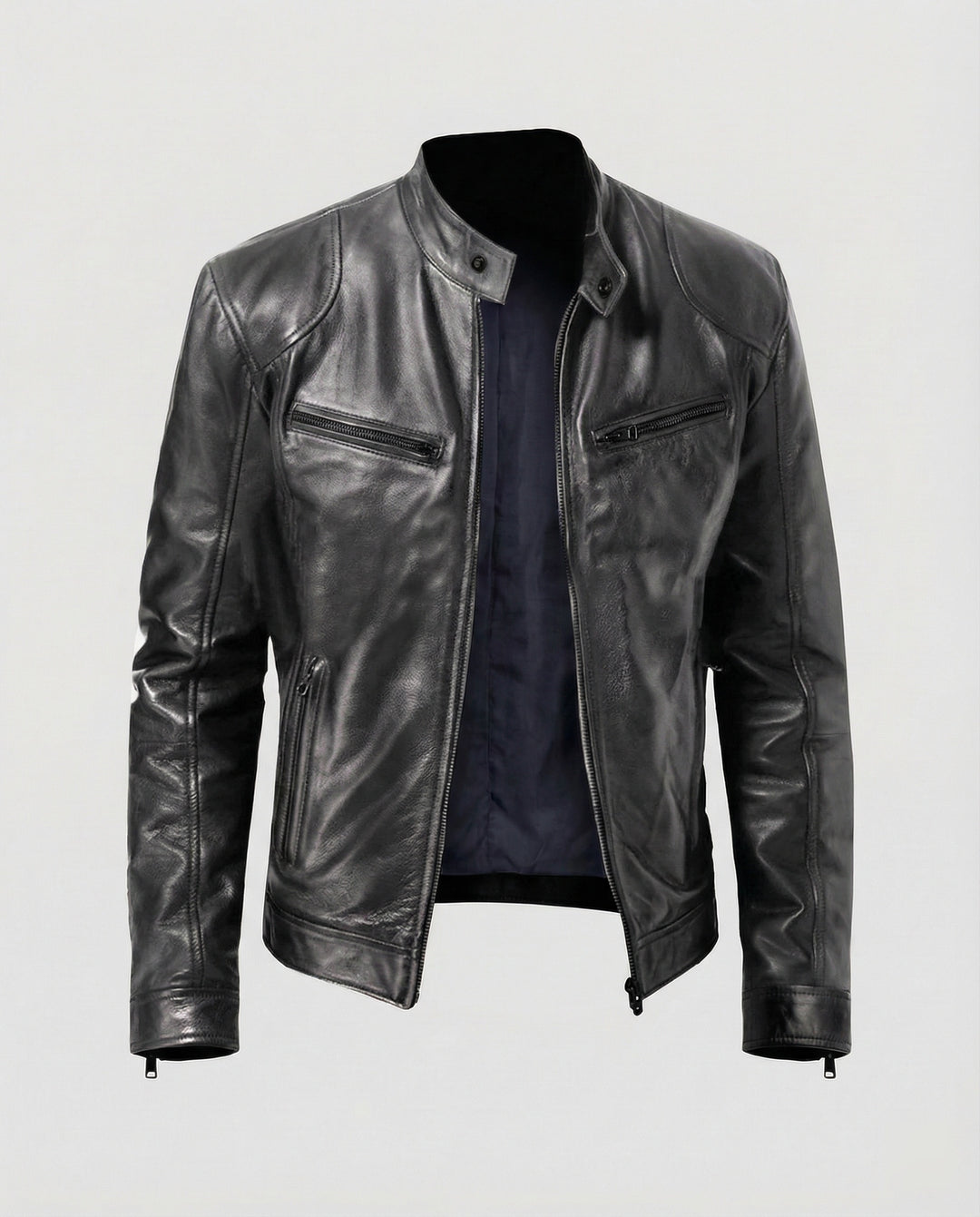 Herren Motorrad Lederblouson