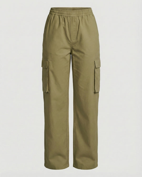 Damen Cargo-Hose mit elastischem Bund und praktischen Seitentaschen R&B