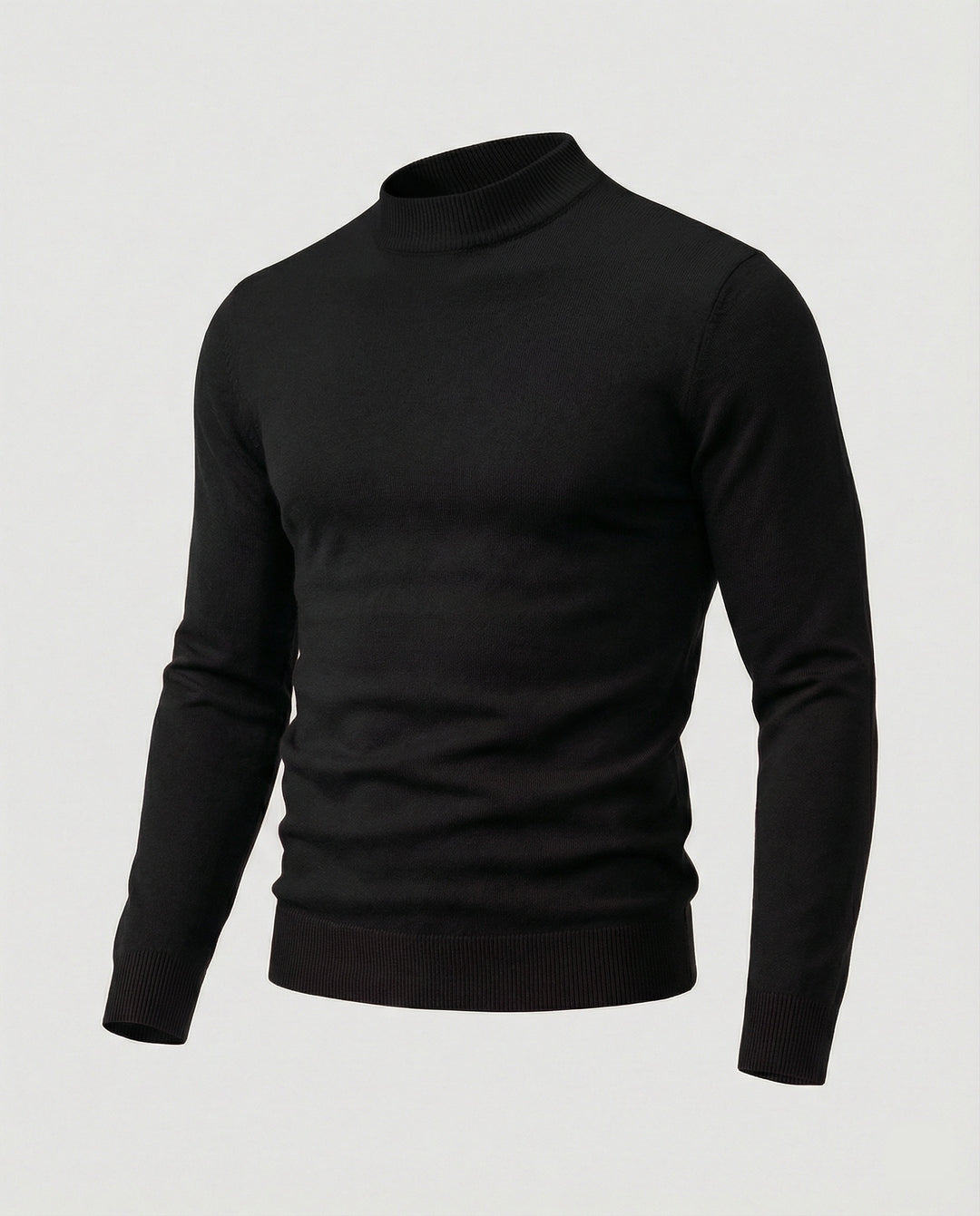 Herren eleganter Pullover mit Stehkragen R&B