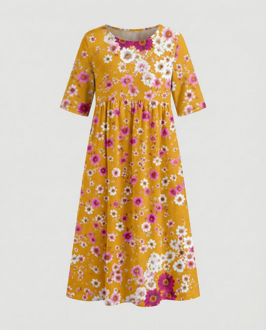 Damen Maxikleid A-Linie fließend