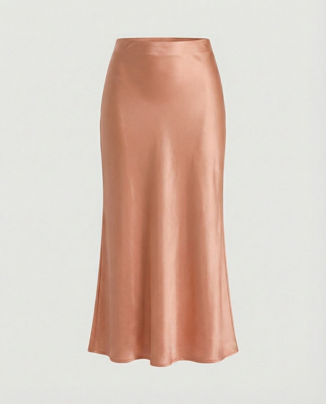 Damen Longskirt aus glattem Satin von R&B