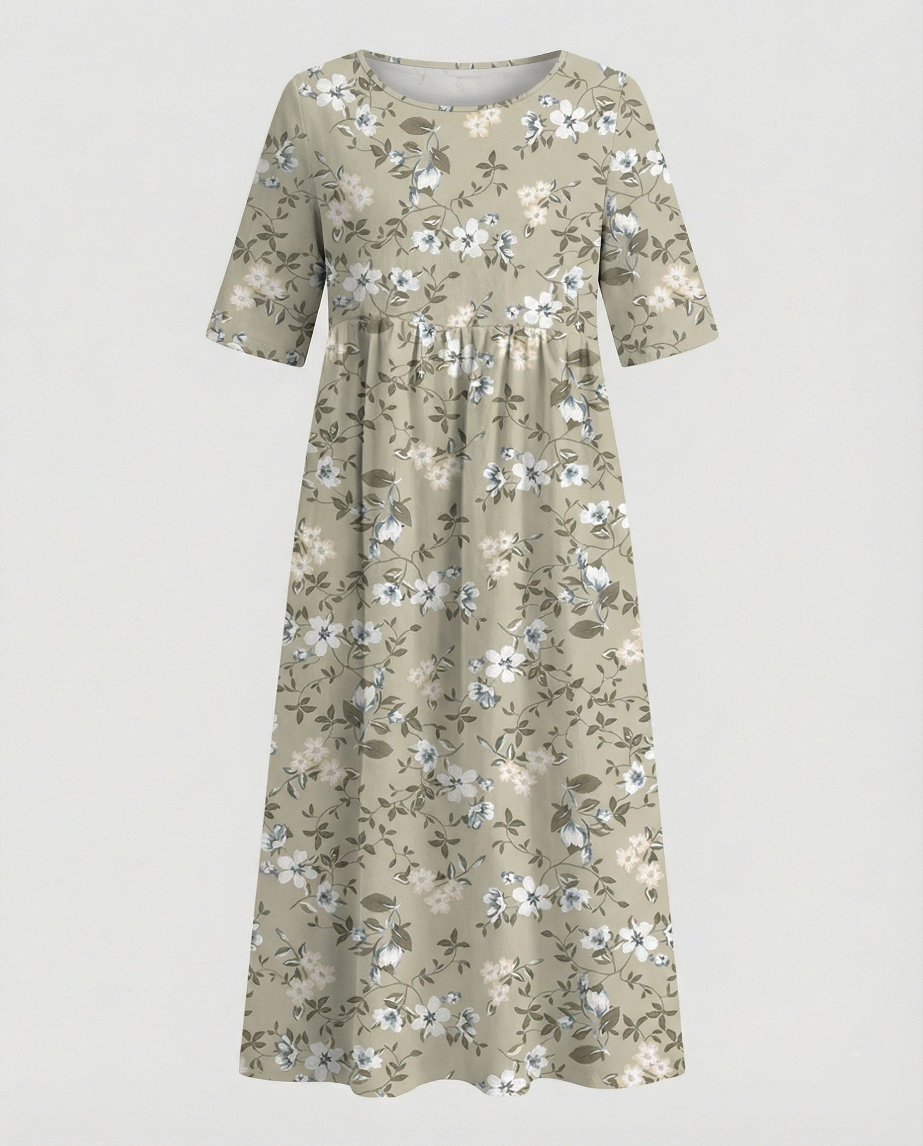Damen Maxikleid mit Taschen luftig