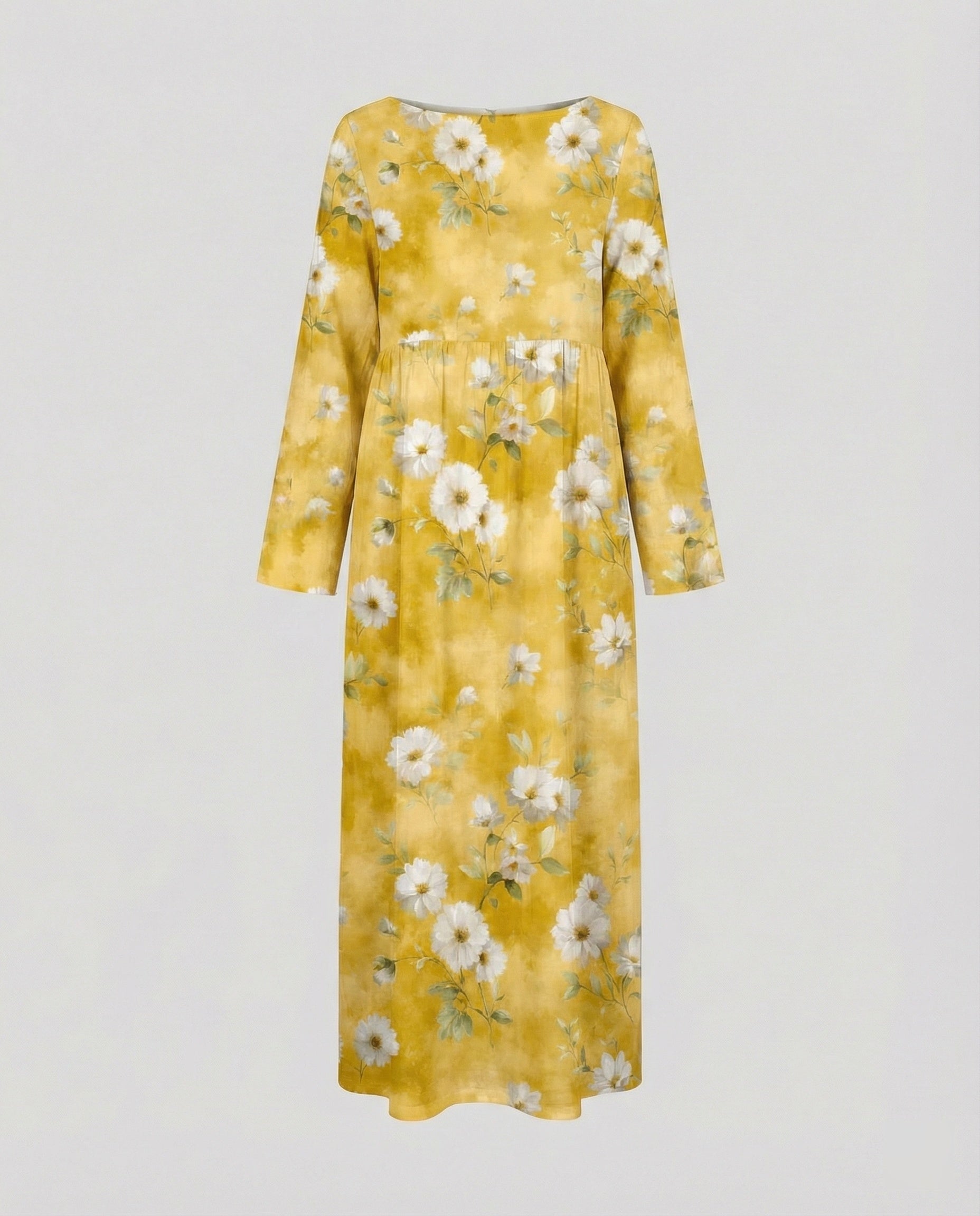 Damen Maxikleid floral mit Taschen