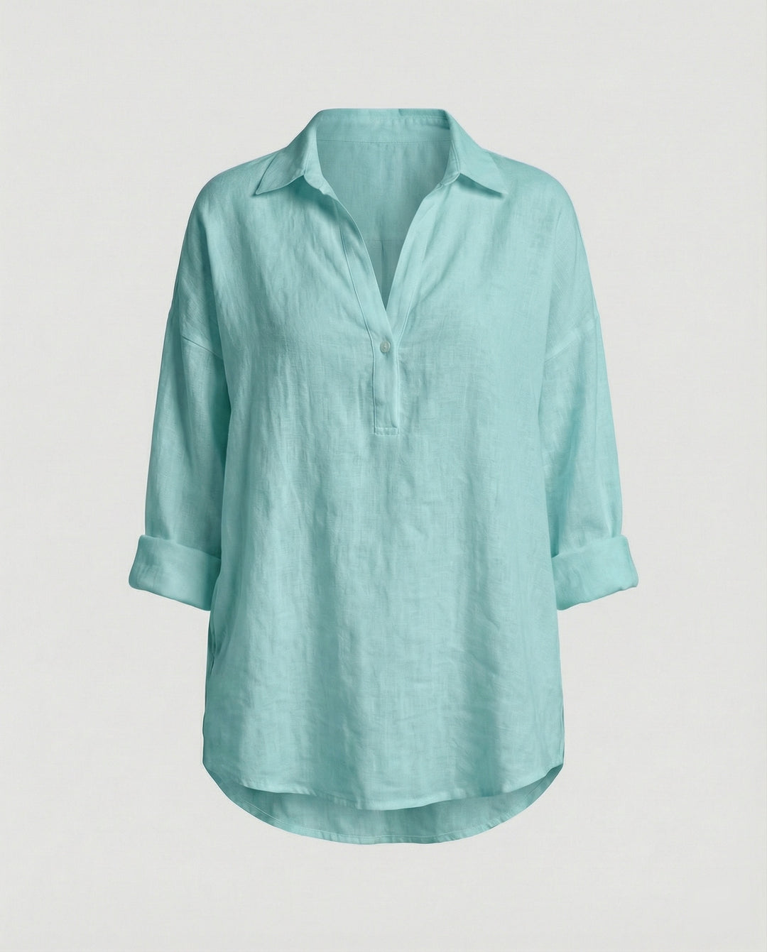 Leinenbluse Damen mit Knopfleiste
