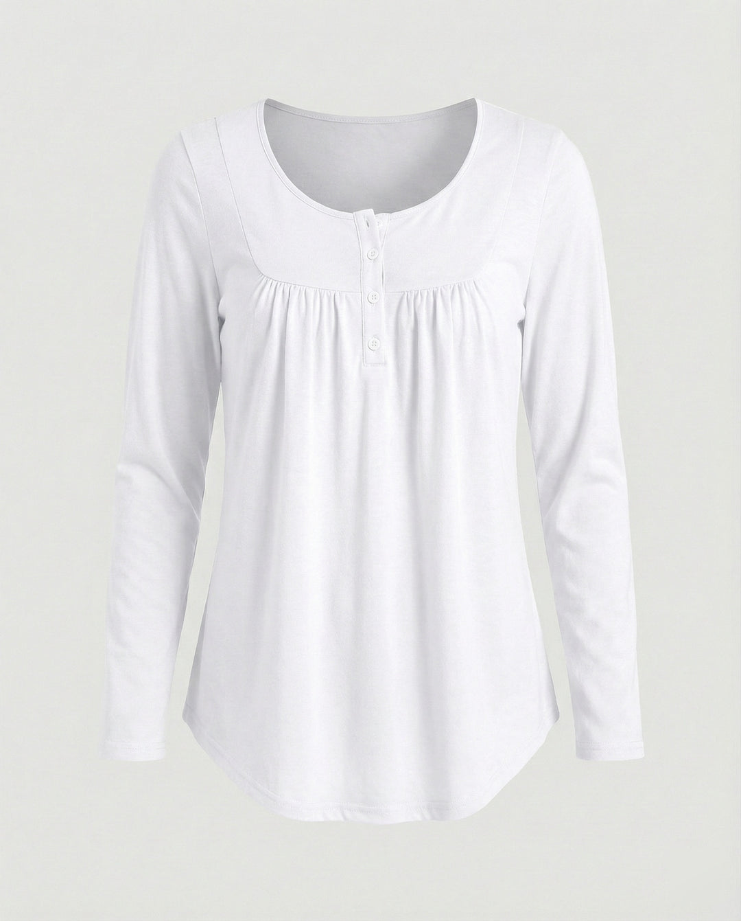 Damen Tunika Damen Langarm Henley