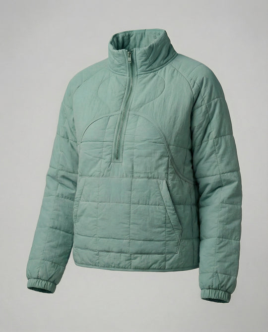 Steppjacke Damen mit hohem Kragen und Reißverschluss