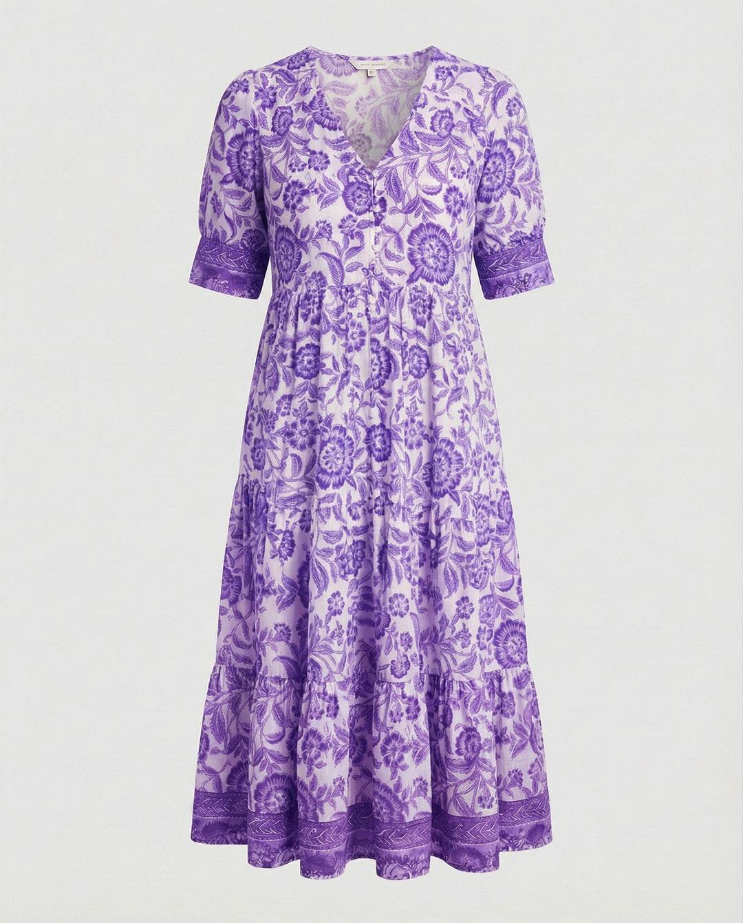 Damen Maxikleid mit Blumenmuster