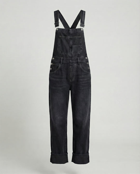 Damen Latzhose Jeans gerade