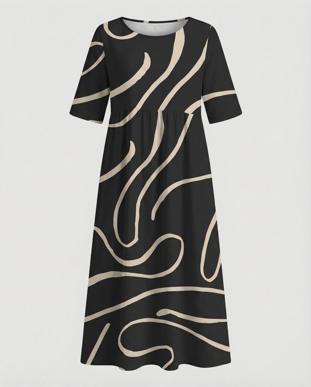 Damen Maxikleid mit Taschen luftig