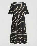 Damen Maxikleid mit Taschen luftig