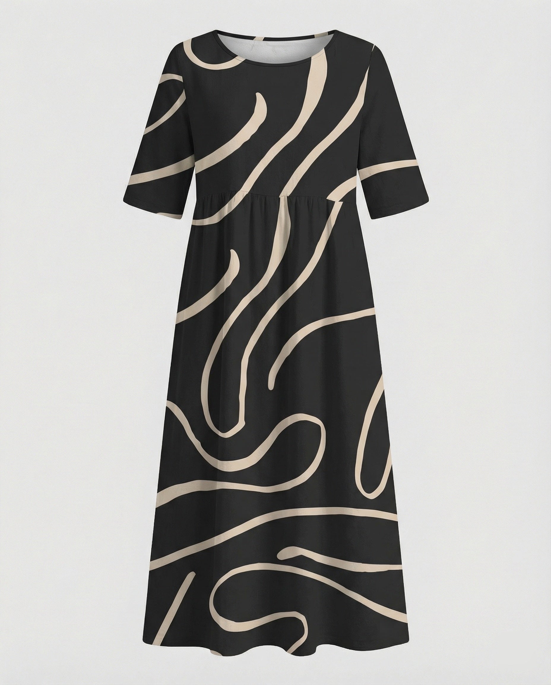 Damen Maxikleid mit Taschen luftig
