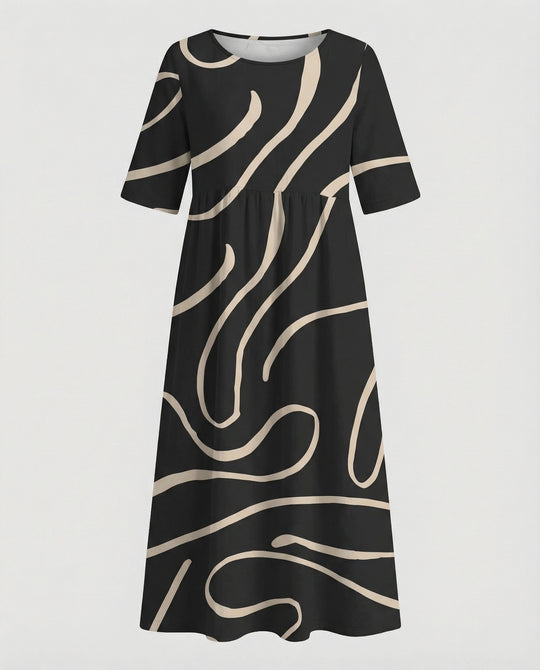 Damen Maxikleid mit Taschen luftig