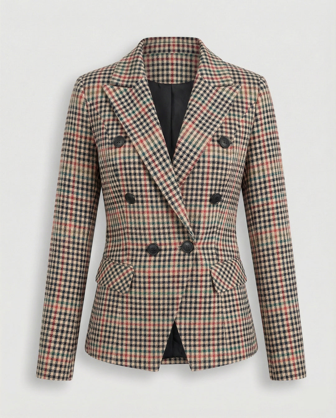 Damen Karierter Blazer mit modernem Schnitt