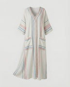 Leinen Kaftan Maxikleid Damen
