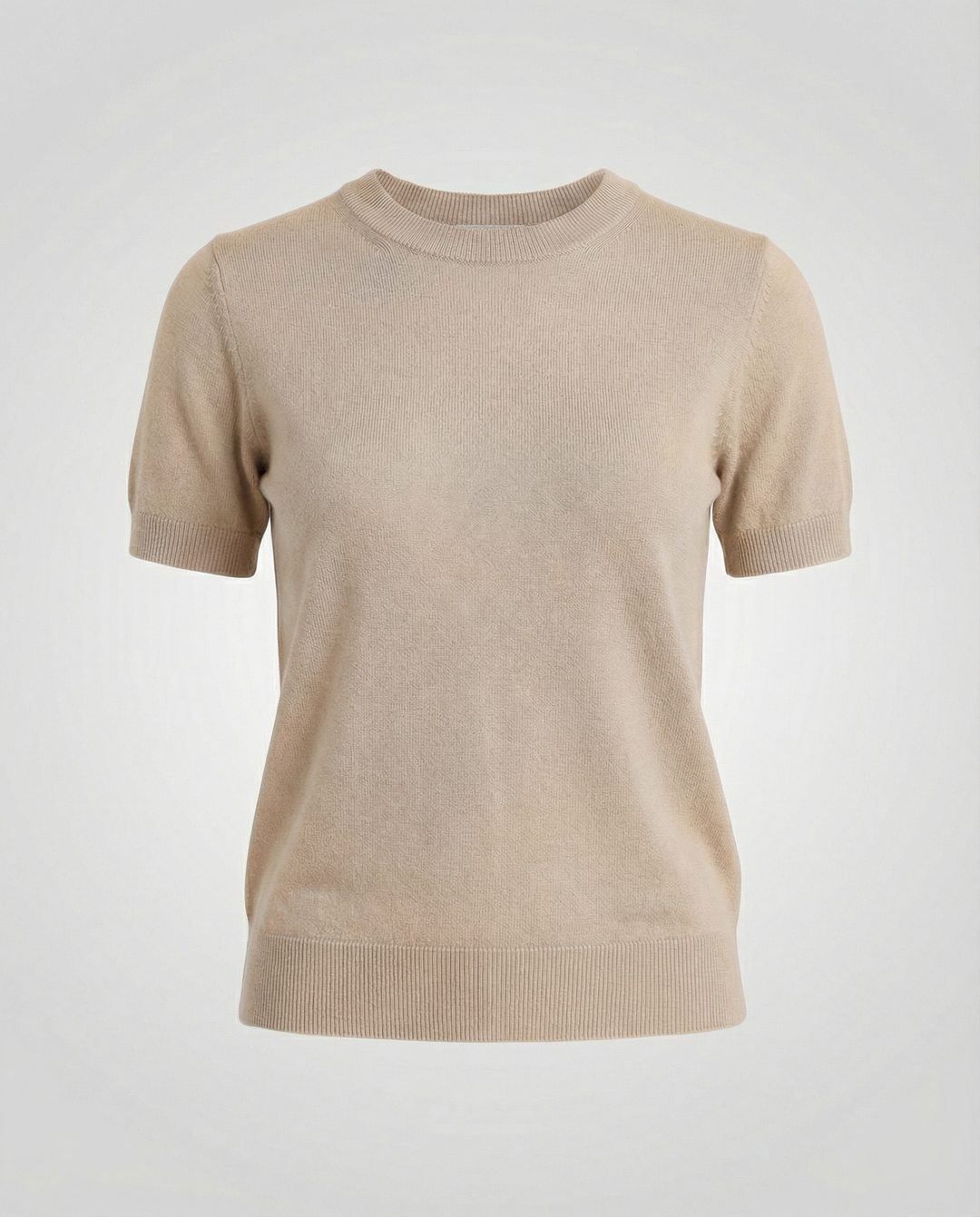 Damen Feinstrickpullover mit Kurzarmiger Silhouette und Weich Fließendem Material R&B