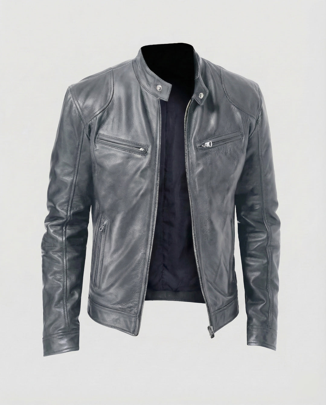 Herren Motorrad Lederblouson