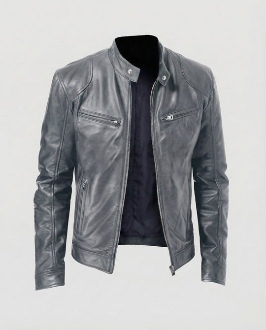 Herren Motorrad Lederblouson