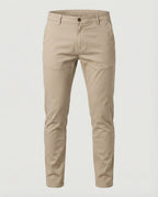 Herren Chinohose Slim Fit mit Elastikbund