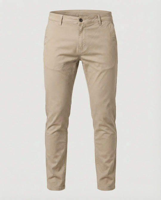 Herren Chinohose Slim Fit mit Elastikbund