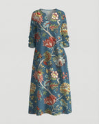 Boho Maxikleid Sommer Damen Taschen
