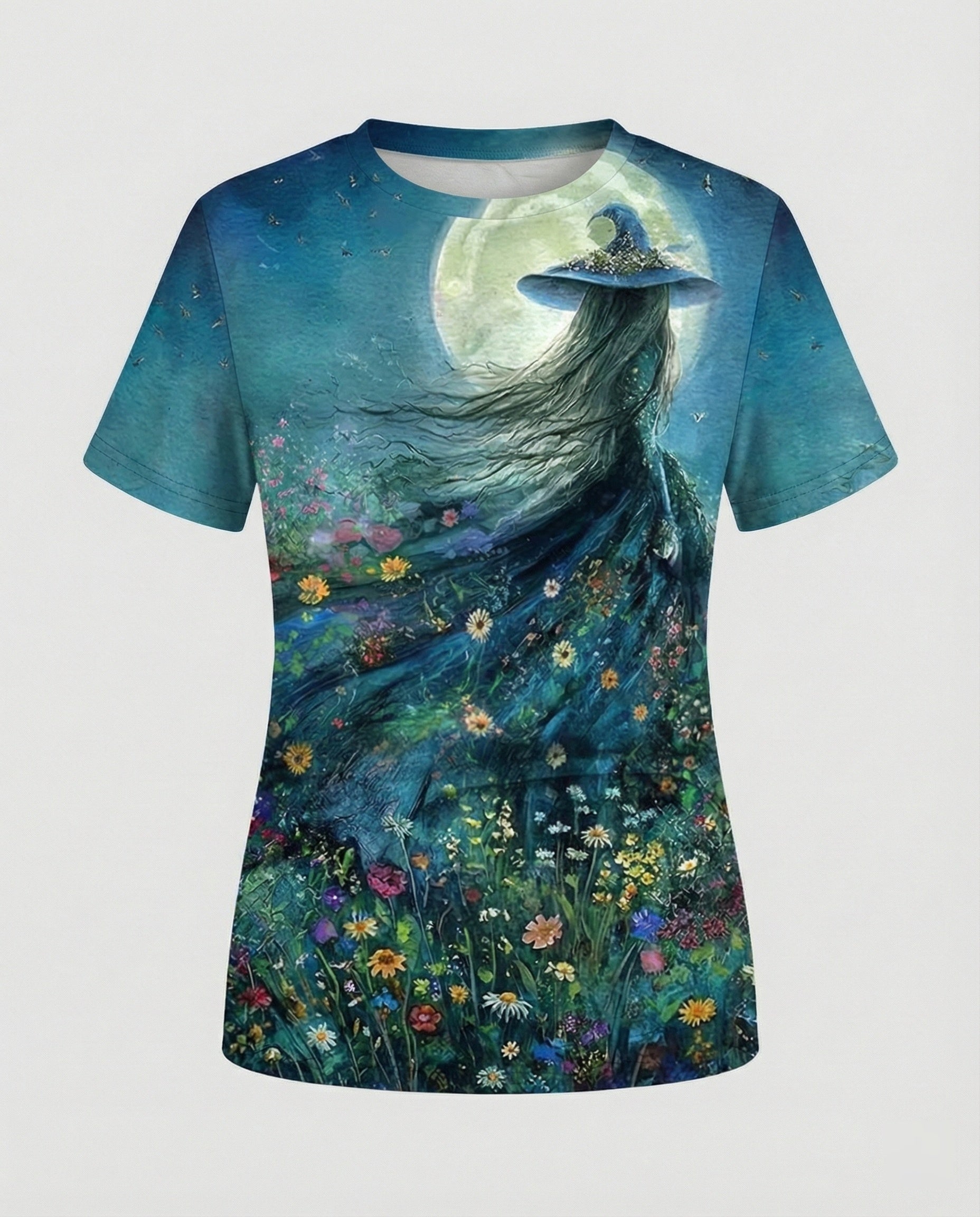 Kurzarmshirt Damen Mit Blumenprint