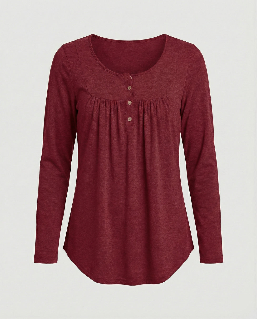 Damen Tunika Damen Langarm Henley