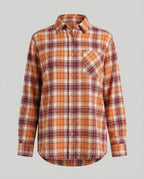 Damen Hemdjacke Flanell lang
